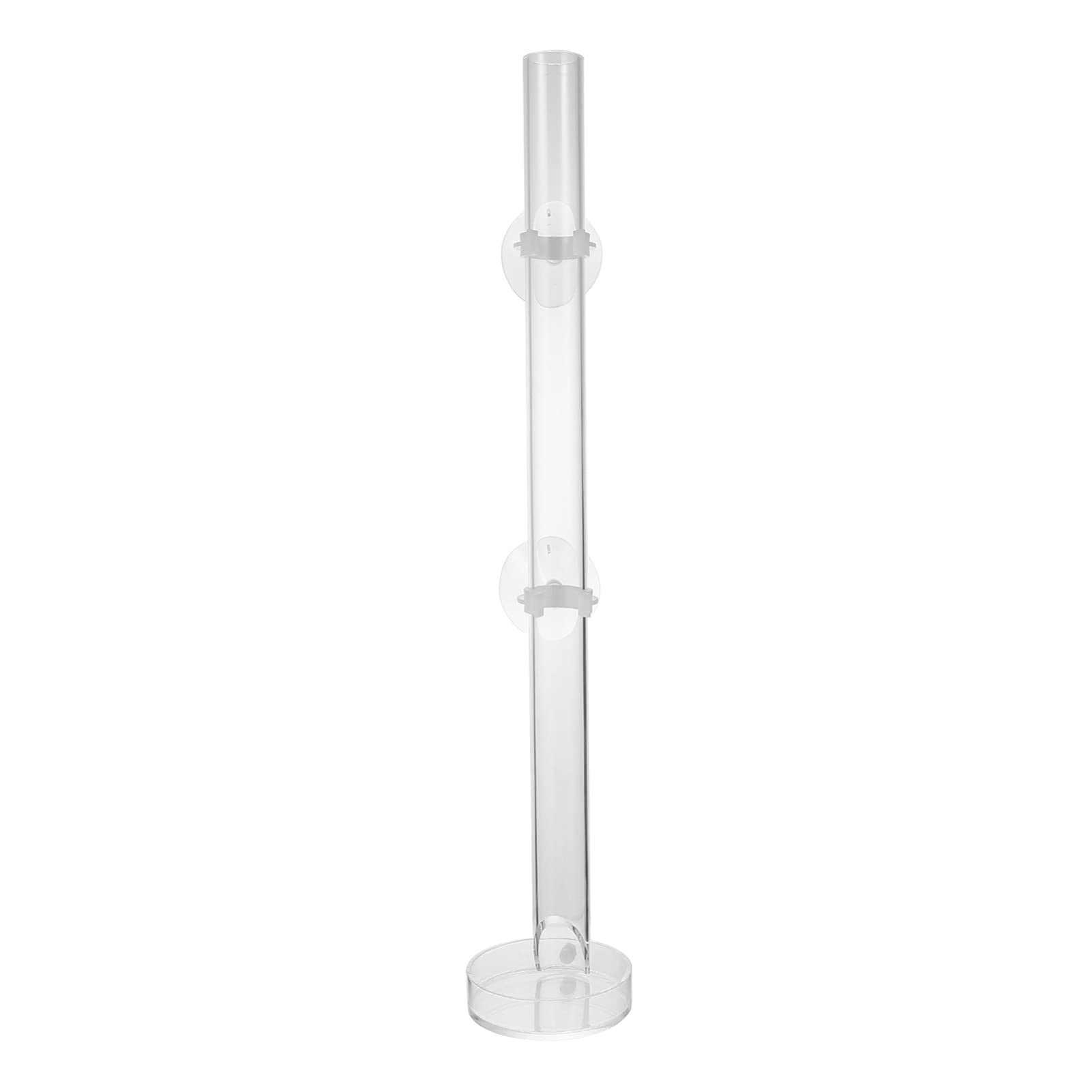STOBOK Clear Acrylic Fish Shrimp Feeder Tube & Plate - 20CM Aquarium Feeding Tool for Crystal Shrimp & Tropical Fish | Perfect for Freshwater Tanks, Nano Aquariums & Shrimp Breeding Setups