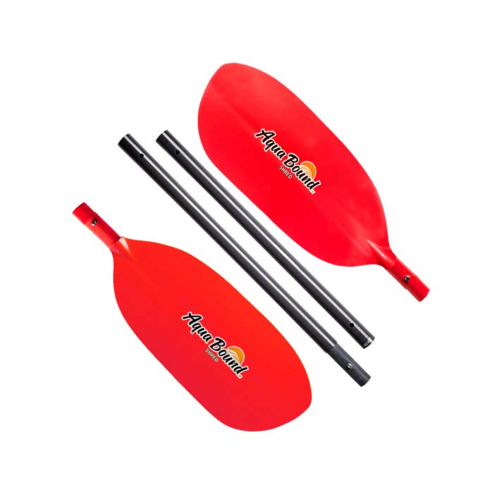 Aqua Bound Shred Fiberglass Straight Shaft 4-Piece Kayak Paddle - Lightweight & Durable for Touring, Fishing & Recreational Kayaking