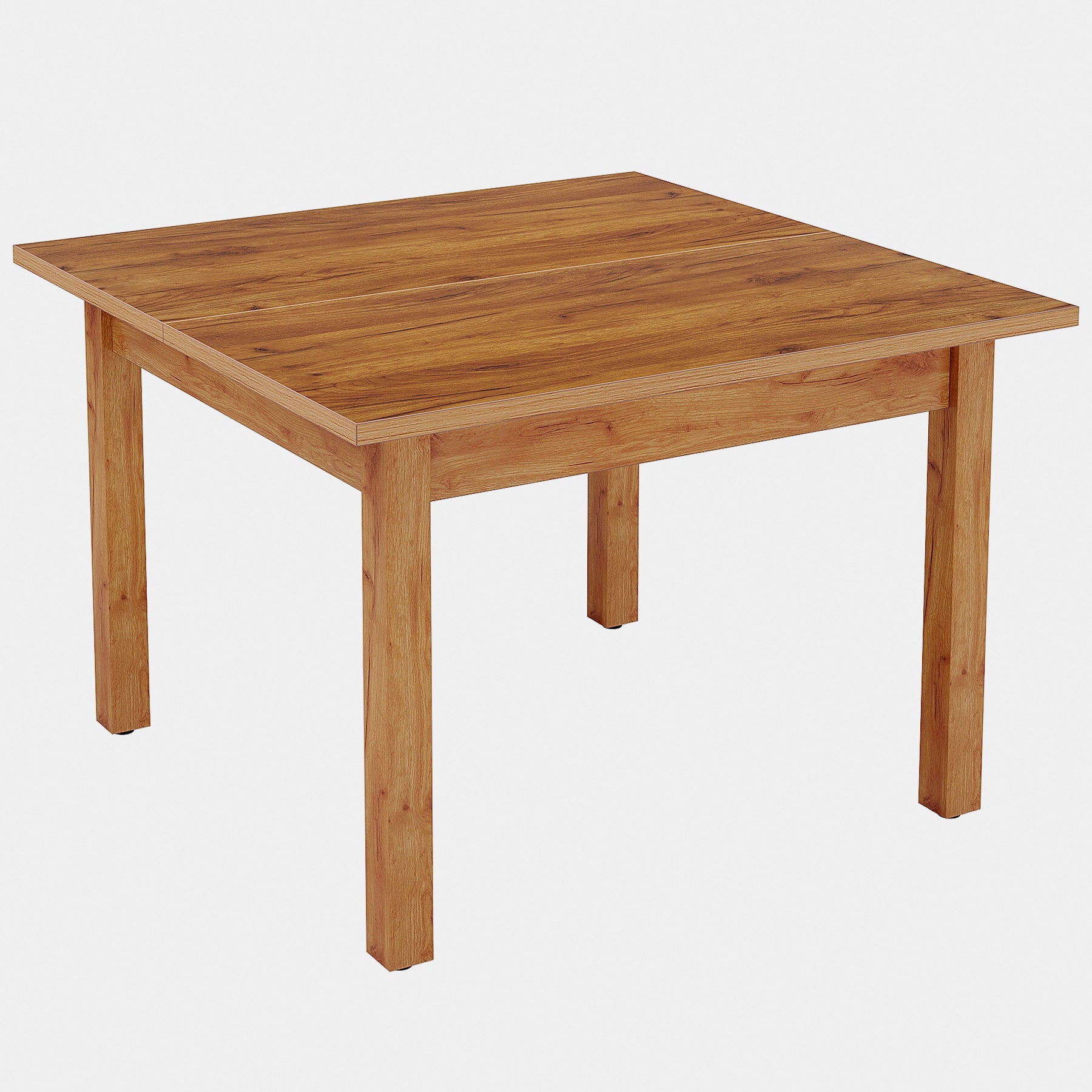 39.4'' Square Solid Wood Dining Table - Rustic Kitchen Table for 4 People - Perfect for Small Spaces, Breakfast Nooks & Cozy Family Meals