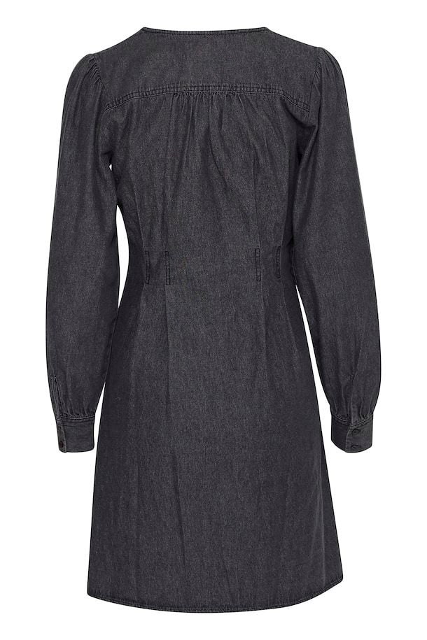 Annabelle Denim Dress for Women - Washed Black Vintage Style Mid-Length Jean Dress - Perfect for Casual Outings, Date Nights & Summer Fashion