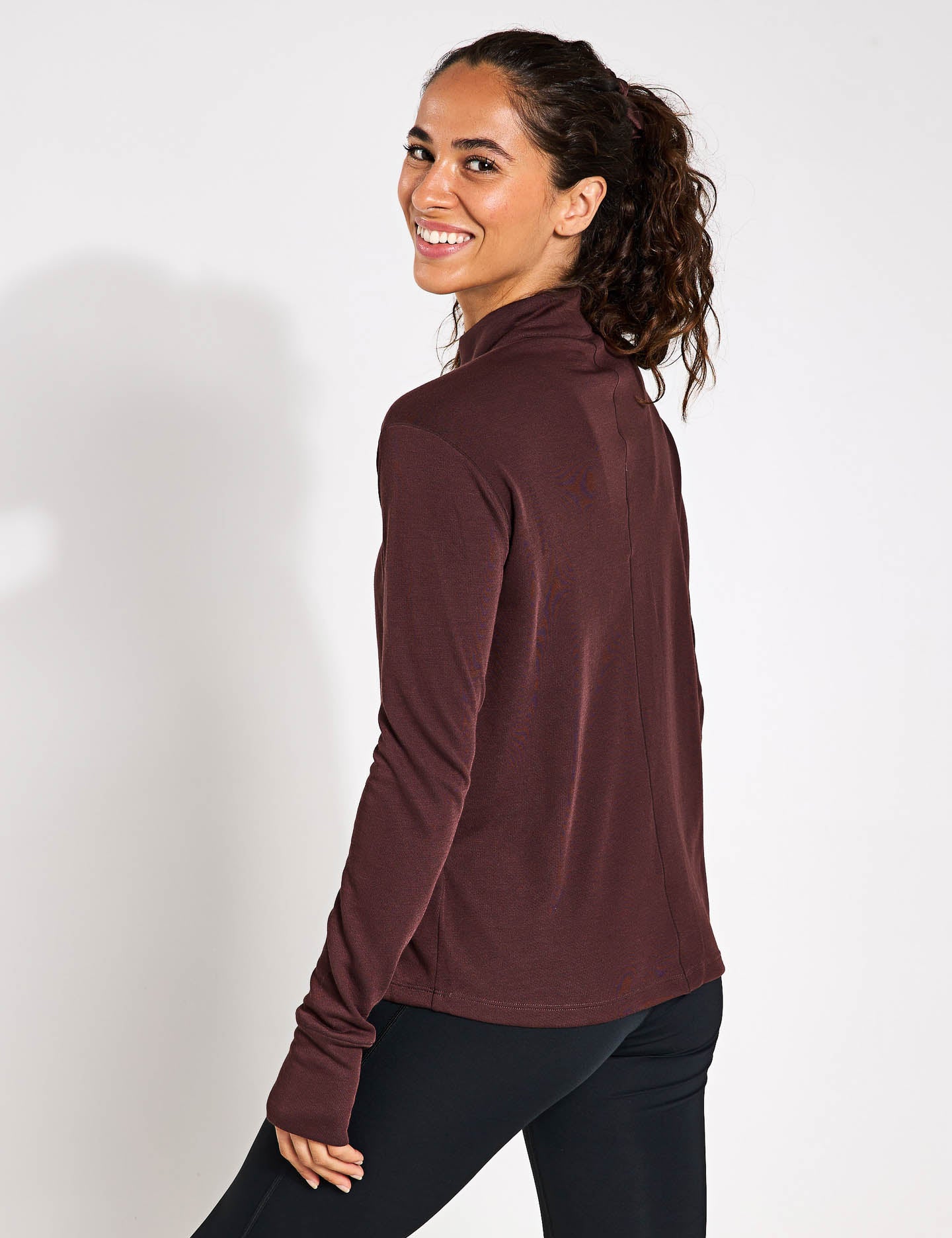Ivyhill Half Zip Sweatshirt for Men & Women | Cedar Brown Color | Cozy Fleece Pullover for Outdoor Activities & Casual Wear
