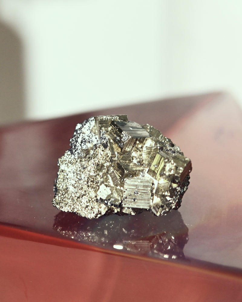 Natural Pyrite Cluster 3 Inch - Raw Mineral Specimen for Crystal Healing, Meditation & Home Decor | Perfect for Collectors, Reiki & Feng Shui
