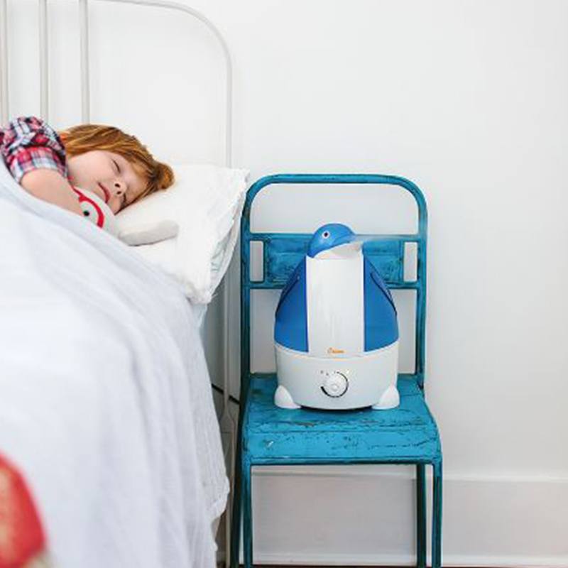 Adorable Cool Mist Humidifier for Baby Nursery & Bedroom - Quiet Ultrasonic Humidifier with Night Light, Perfect for Dry Air Relief, Allergies & Better Sleep
