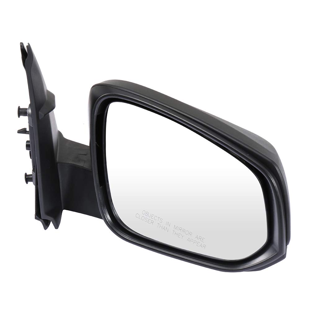 Black Textured Power Adjustable Side Mirrors - Driver & Passenger Replacement for 2016-2018 Toyota Tacoma (TO1320355) - Perfect for Parking Assistance & Blind Spot Visibility