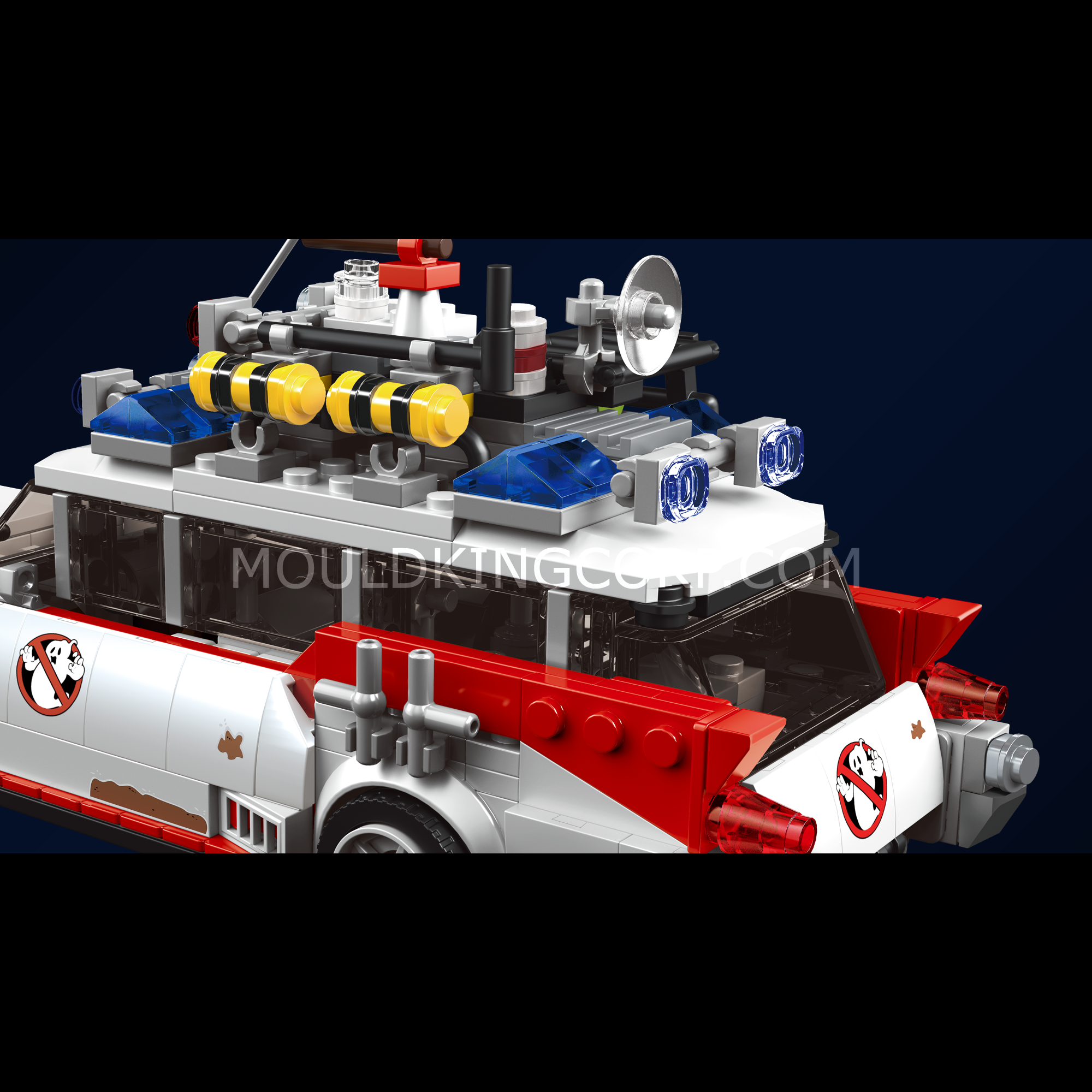 Mould King 10021S Ghost Bus Model Building Set - 636 PCS Bricks, Haunted Bus Toy for Kids & Adults, Perfect for Halloween Decor & Collectors - Creative Building Blocks for Home Display & Gift Giving