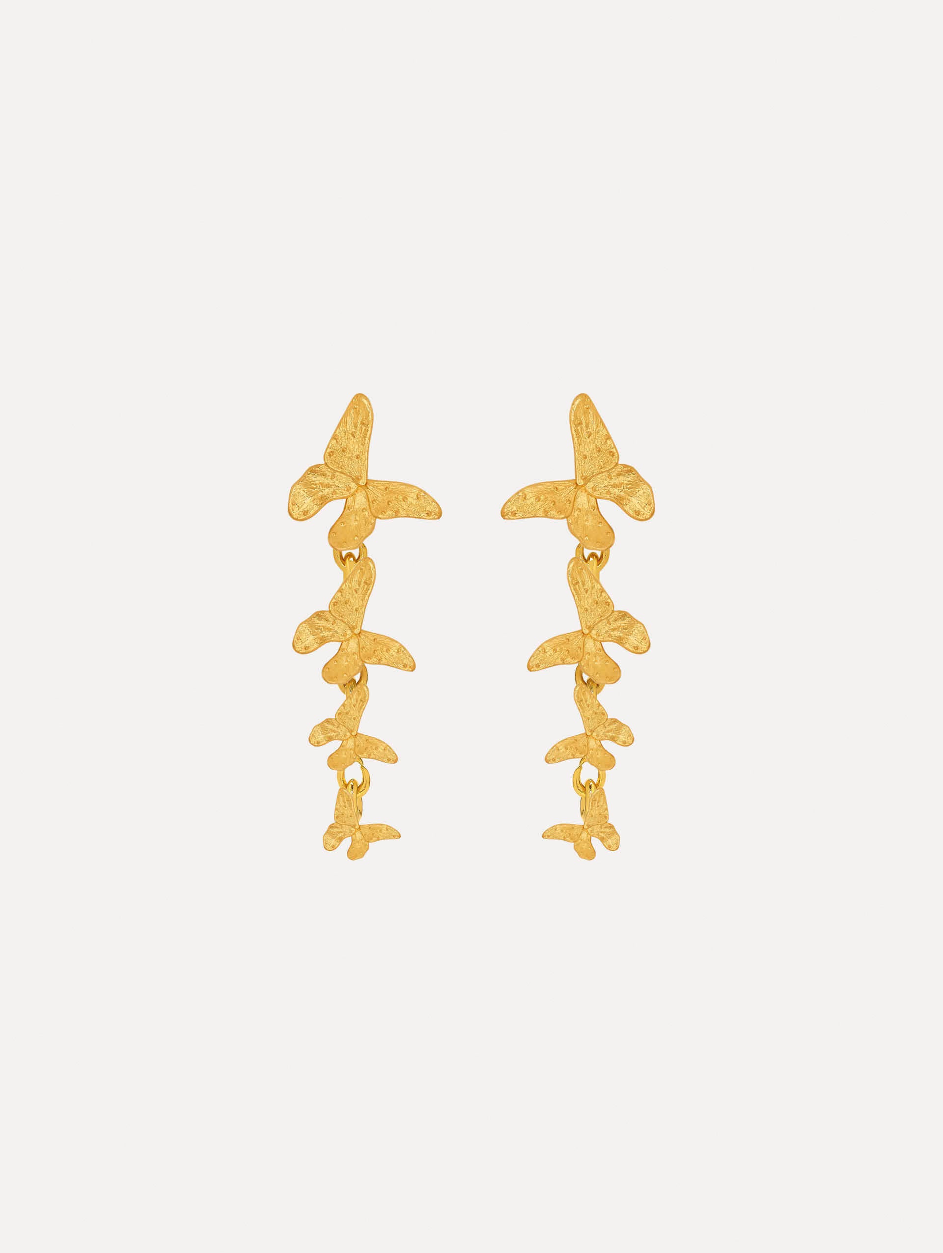 Elegant Butterfly Drop Earrings for Women - Dainty Gold Plated Jewelry Gift for Her - Perfect for Parties, Weddings & Everyday Wear
