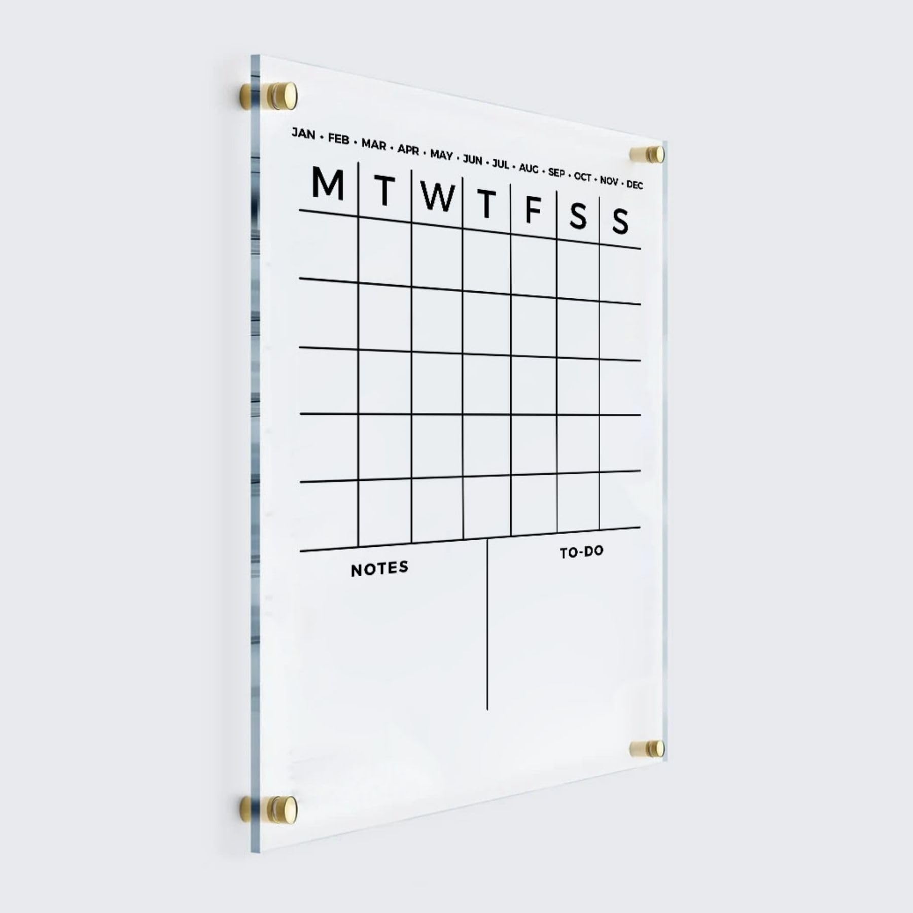 2025 Acrylic Wall Calendar - Personalized Vertical Monthly & Weekly Planner | Perfect Housewarming Gift for Home & Office Organization
