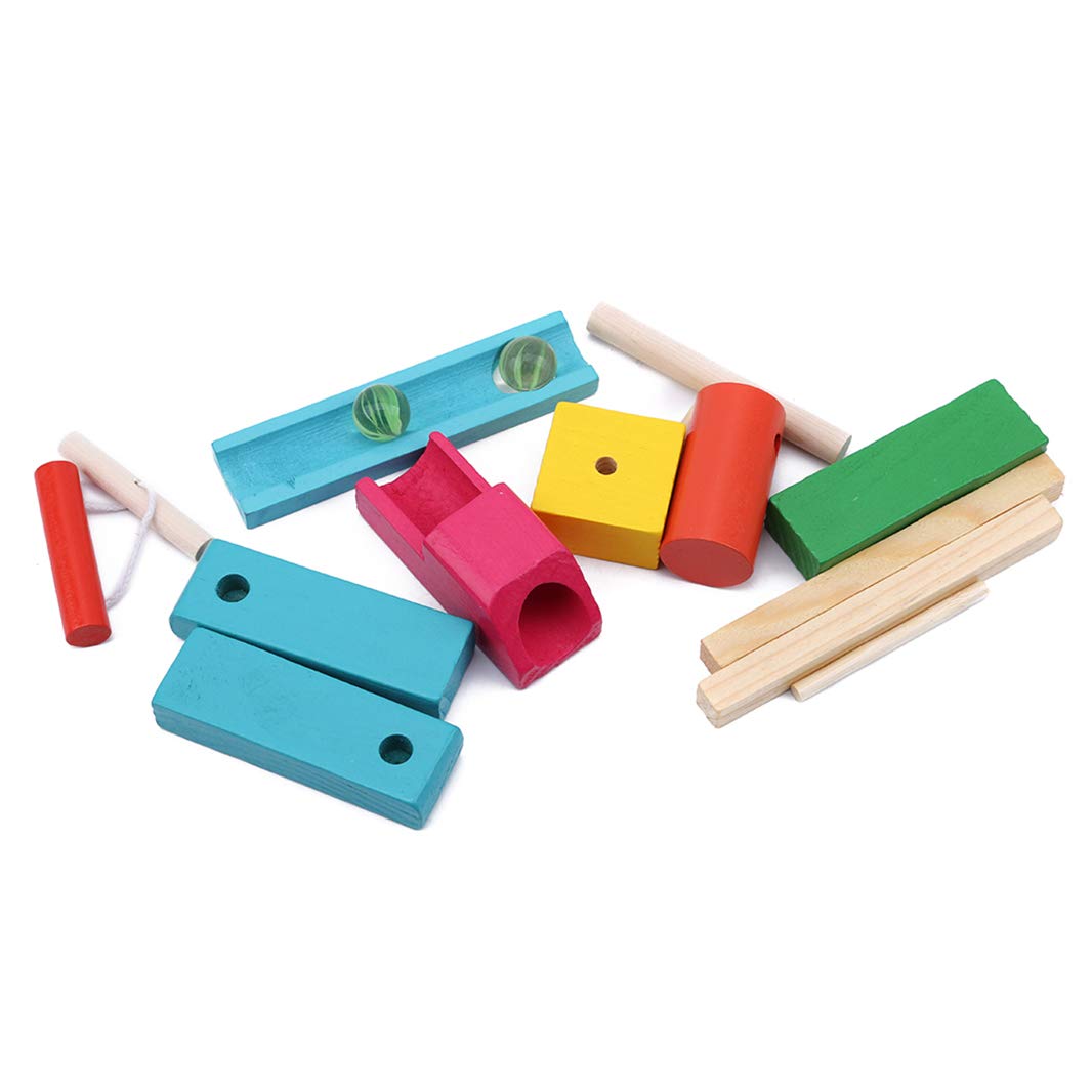 Guoshang Wooden Domino Blocks Set - Educational Jigsaw Puzzle Toys for Kids | Fun Learning & Creative Play for Children's Development