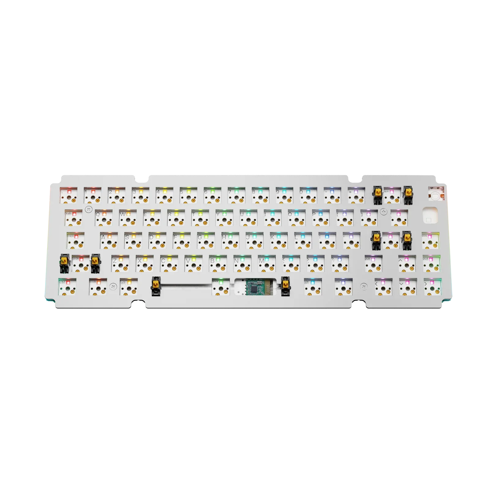 GMMK 3 65% Aluminum Silver ANSI Mechanical Keyboard Switch Plate - Perfect for Custom Keyboard Builds & Gaming Setups