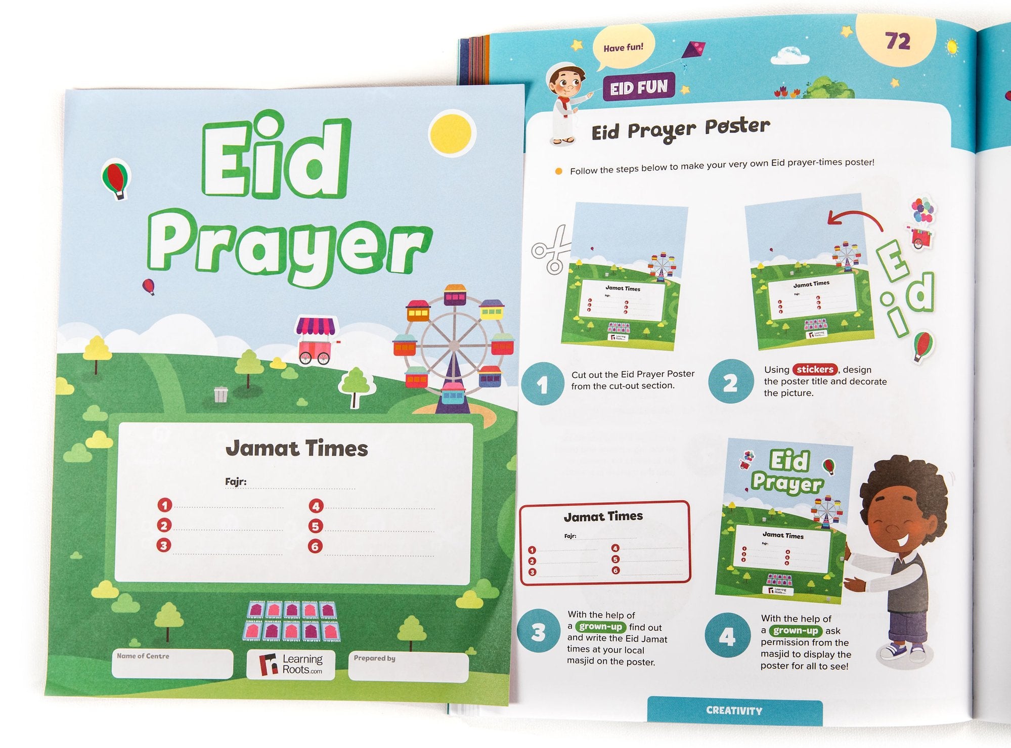 Ramadan Activity Book Set for Kids - Islamic Learning & Fun Activities for Big & Little Kids - Perfect for Home, School & Mosque Celebrations