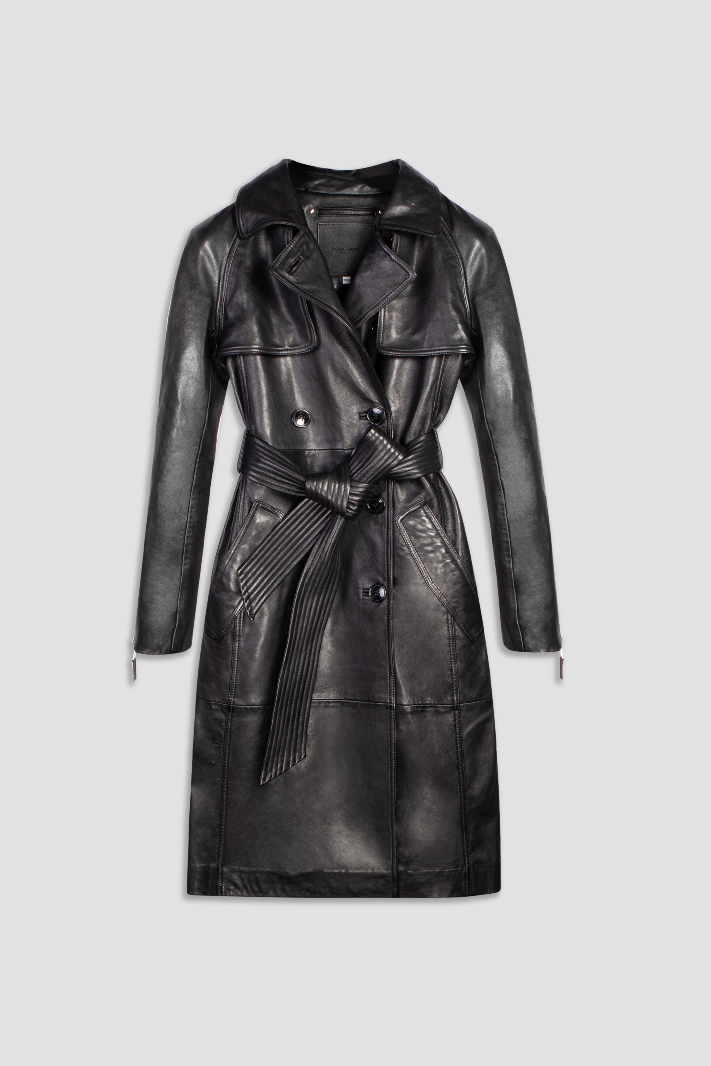 BODA Waterproof Long Trench Coat for Women - Stylish Raincoat with Belt, Windproof & Lightweight for Fall & Winter - Perfect for Commuting, Travel, and Outdoor Activities