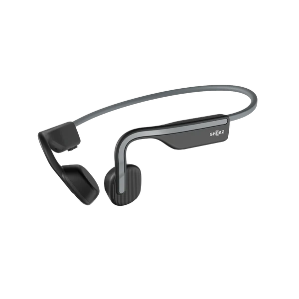 Openmove Grey Wireless Headphones - Bluetooth 5.0, 30H Playtime, Lightweight Over-Ear Headset for Work, Travel & Gym - Noise Cancelling Mic for Calls & Music