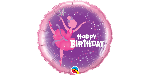 18-Pack Foil Ballerina Birthday Party Decorations - Perfect for Birthday Parties, Baby Showers & Special Celebrations