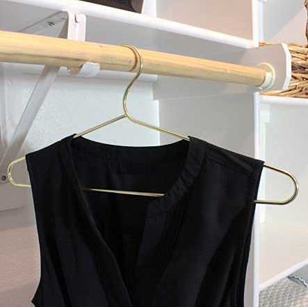 48 Pack Heavy Duty Stainless Steel Wire Clothes Hangers with Shoulder Notch - Ultra Thin Non-Slip Space Saving Hangers for Coats, Shirts, Dresses - Ideal for Closet Organization, Retail Stores & Home Wardrobes