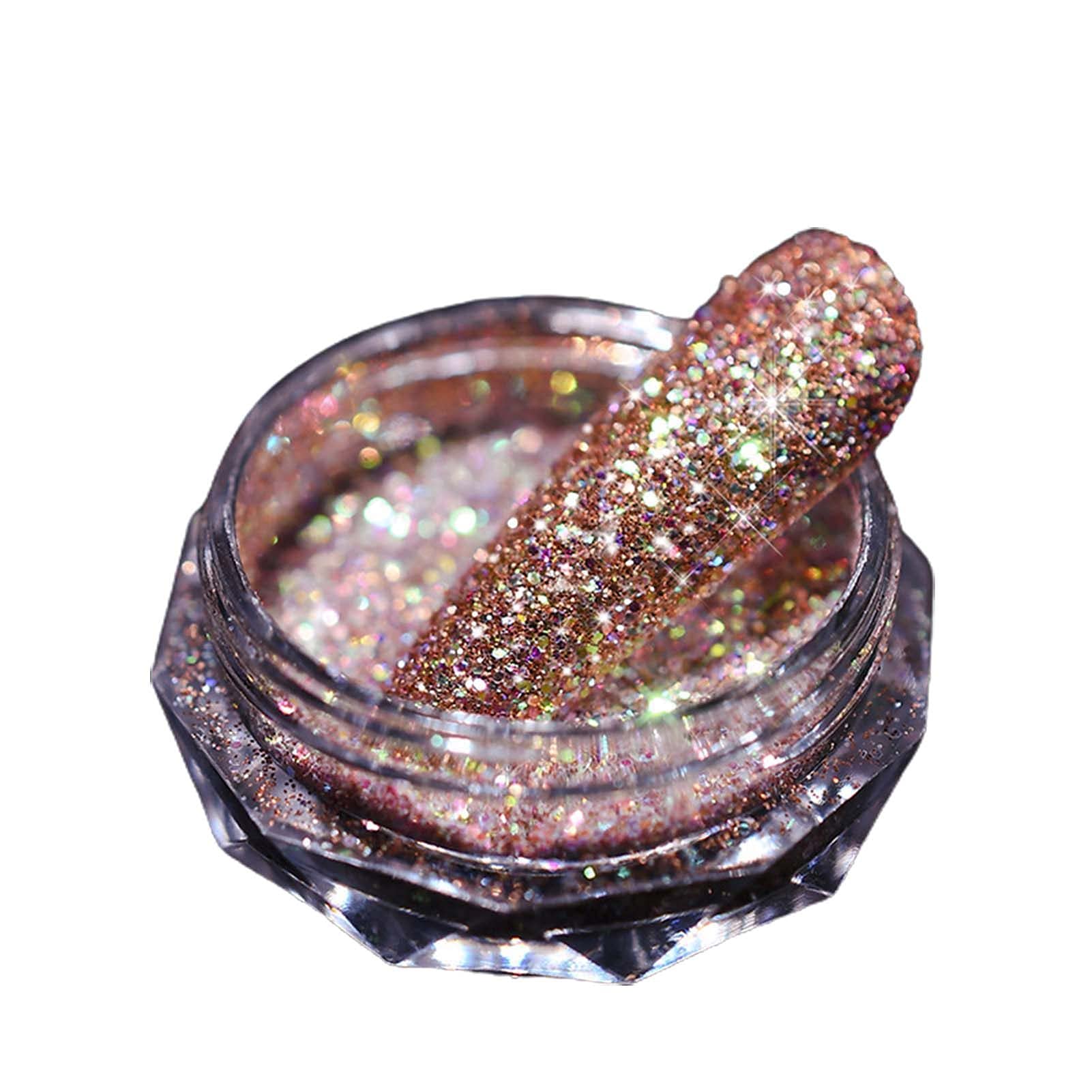 Linhengyu Nail Drilling Powder - Shiny Quick Dry Glitter DIY Manicure Kit with Diamond Crystal Powder for Women & Girls | Perfect for Nail Art, Salon & Home Beauty Care