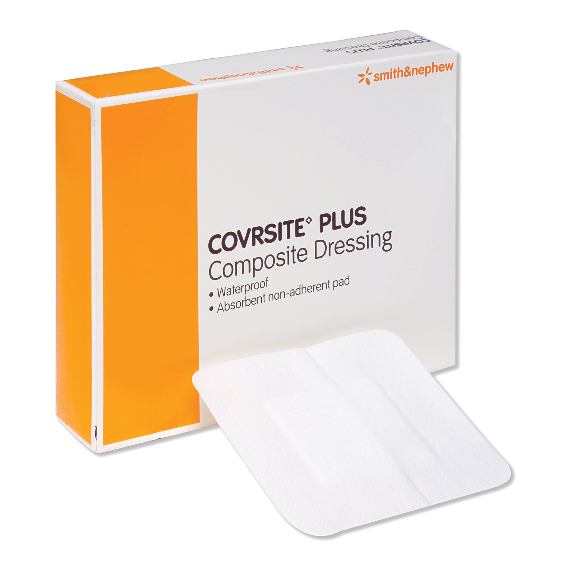 Waterproof Wound Dressing 6 x 6 Inches - Coversite Plus Adhesive Bandage for Cuts, Scrapes & Burns - Ideal for First Aid Kits, Outdoor Activities & Post-Surgery Care