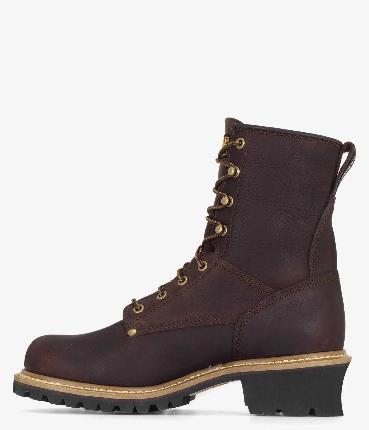 Men's Carolina Elm 8 Leather Logger Boots - Durable Work Boots for Construction, Hiking & Outdoor Activities