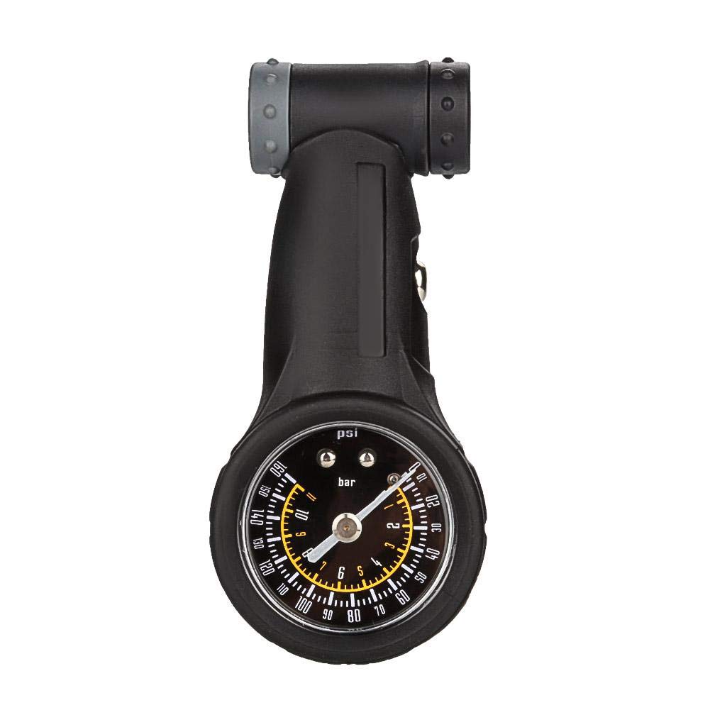 01 Durable Wearable Bike Tire Pressure Gauge - Portable Lightweight Air Pressure Gauge for Presta & Schrader Valves - Perfect for Cycling, Mountain Biking & Road Trips