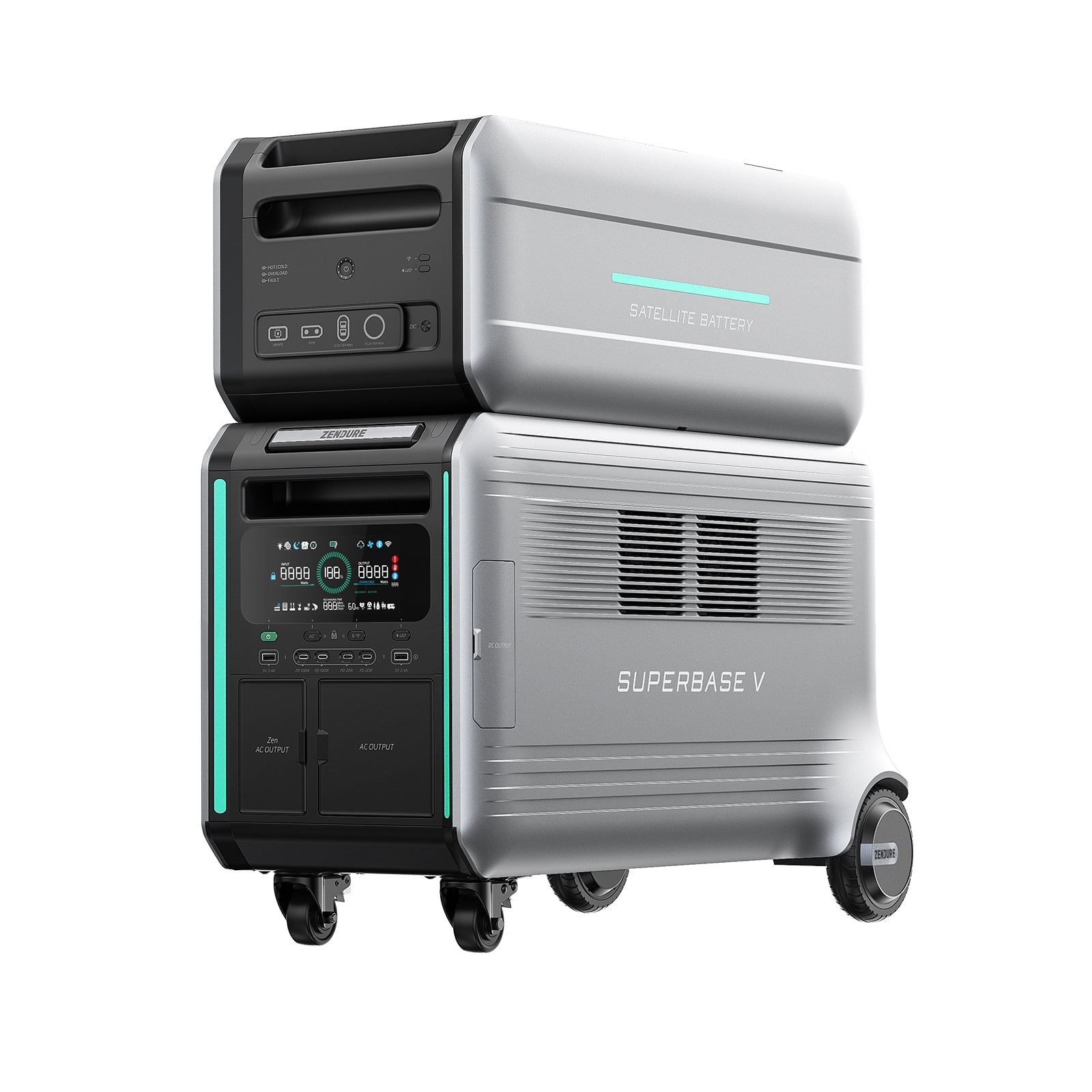 Zendure Satellite Battery B4600 | 4.6kWh LifePO4 Solar Generator for Home Backup, RV, Camping & Off-Grid Power | Portable Energy Storage System