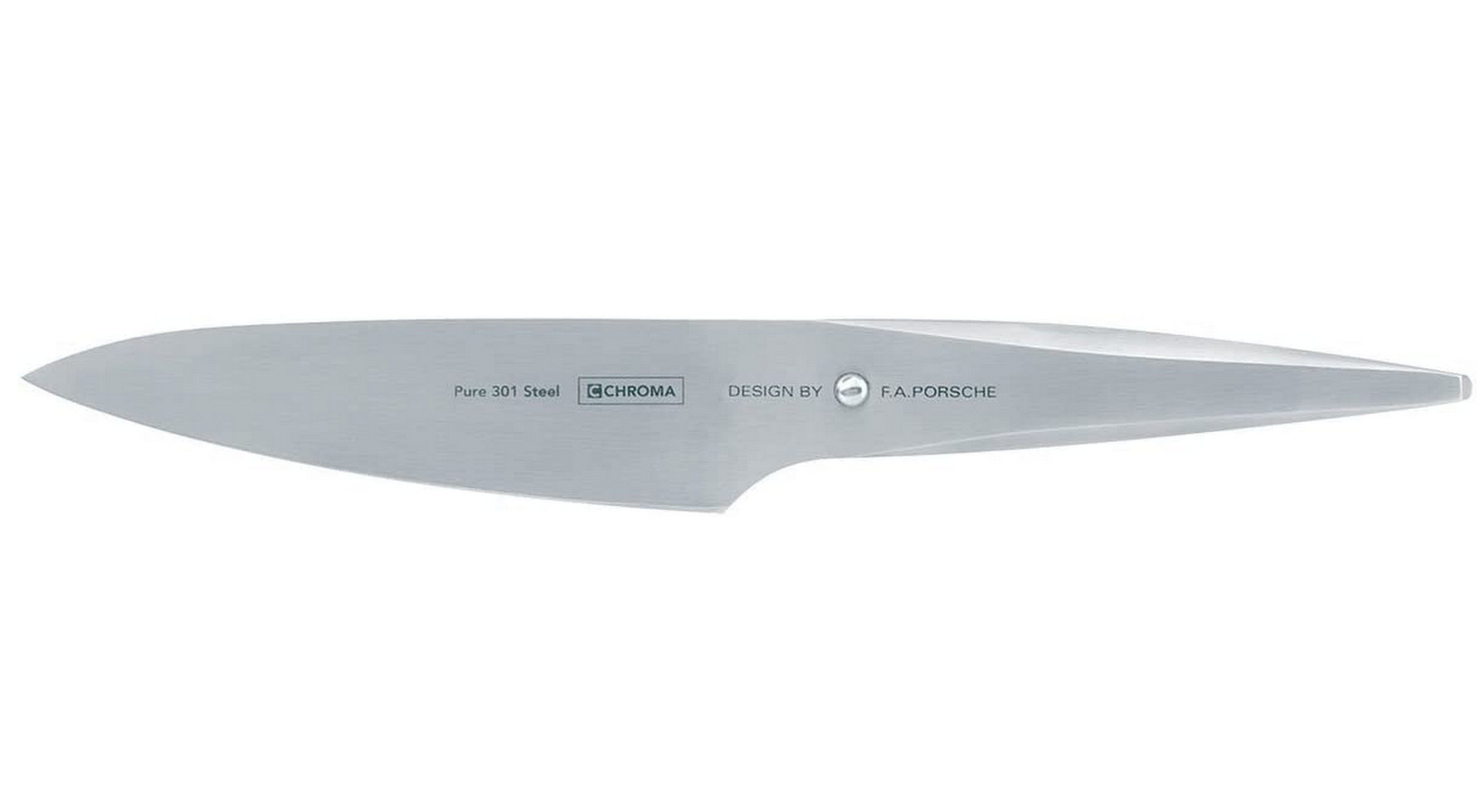 Chroma Type 301 5.75-inch Small Chef Knife - Designed by F.A. Porsche - Premium Silver Kitchen Knife for Precision Cutting, Slicing & Dicing - Perfect for Home Chefs & Professional Cooking
