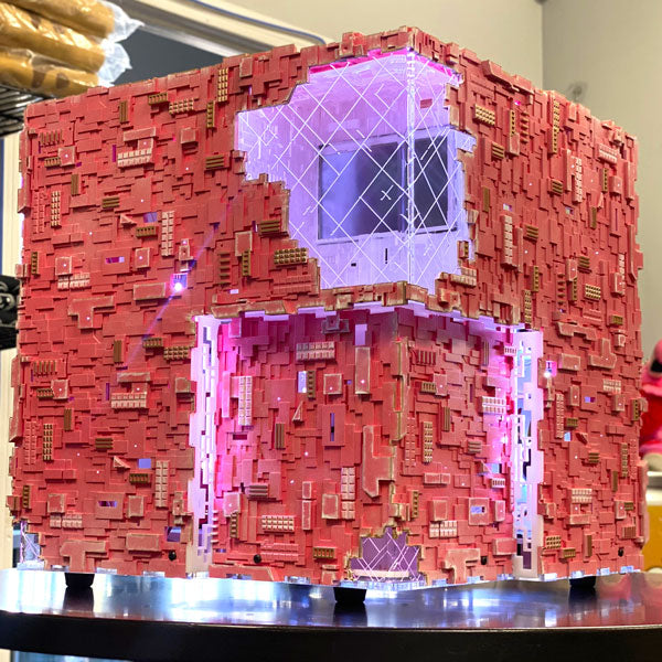 Star Trek Borg Cube ATX PC Case - Sakura Pink Edition for Gaming & Sci-Fi Fans | Perfect for Themed Builds & Collectors