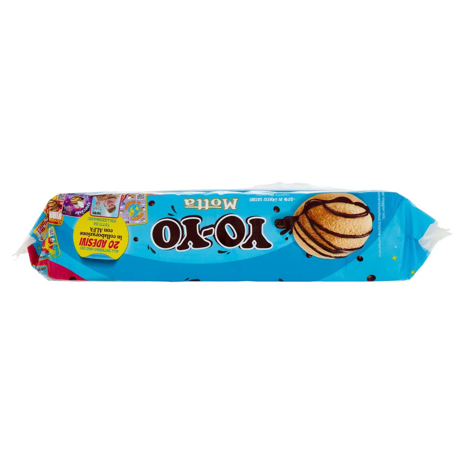 Bauli YO-YO Chocolate Biscuits - Sweet Chocolate Cream Filled Snacks - 6 Pack Mini Cookies for Coffee Time, Office Snacks & Kids Lunch Box Treats