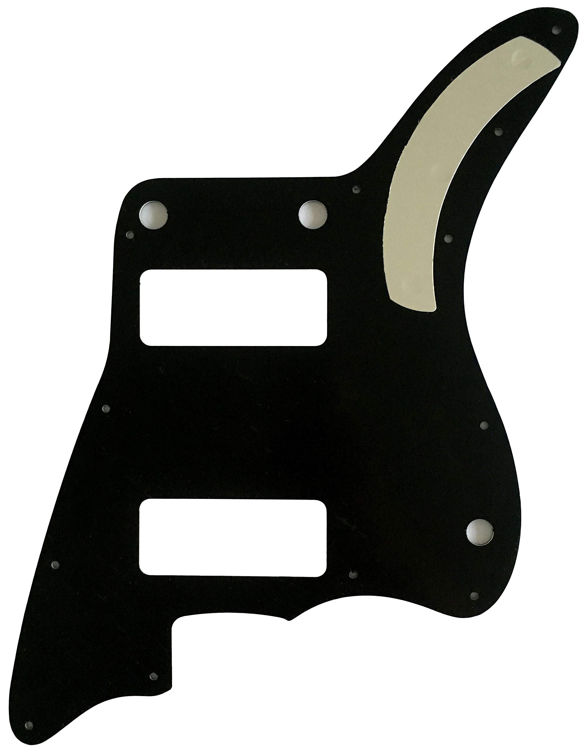 Fender US Jazzmaster P90 Electric Guitar Pickguard - 3 Ply Black No Rhythm Control Style | Replacement Part for Guitar Upgrades & DIY Repairs | Perfect for Rock, Jazz & Studio Performances