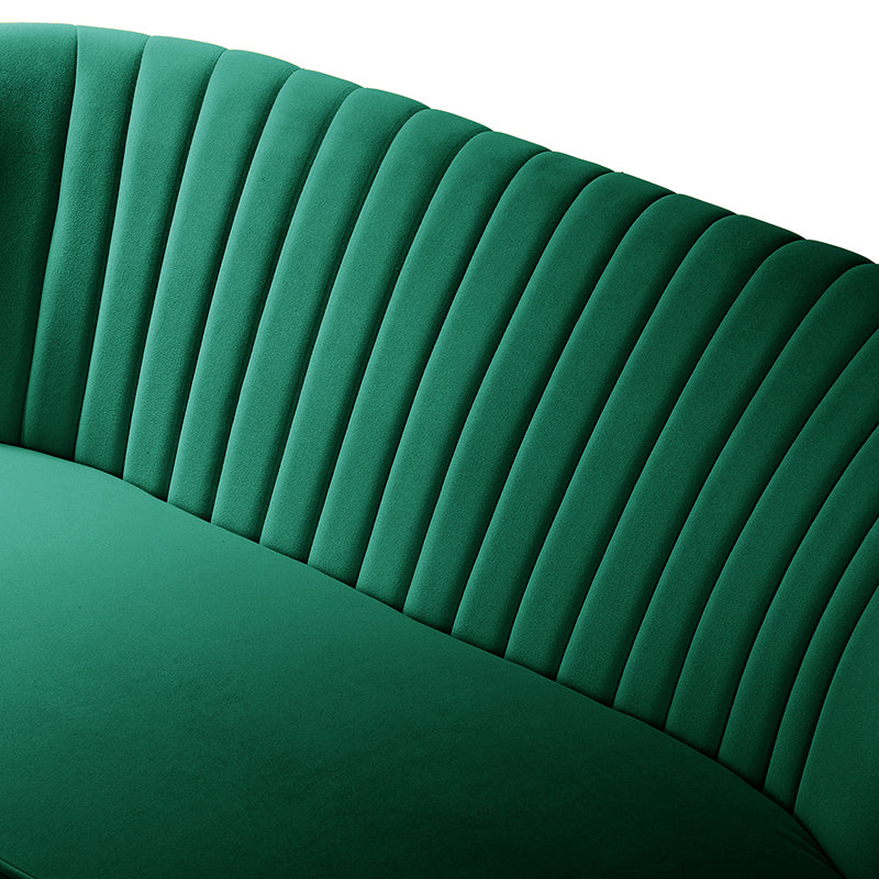 Bariana Velvet Loveseat - Soft & Luxurious Small Couch for Living Room, Bedroom, or Office - Perfect for Cozy Seating & Home Decor