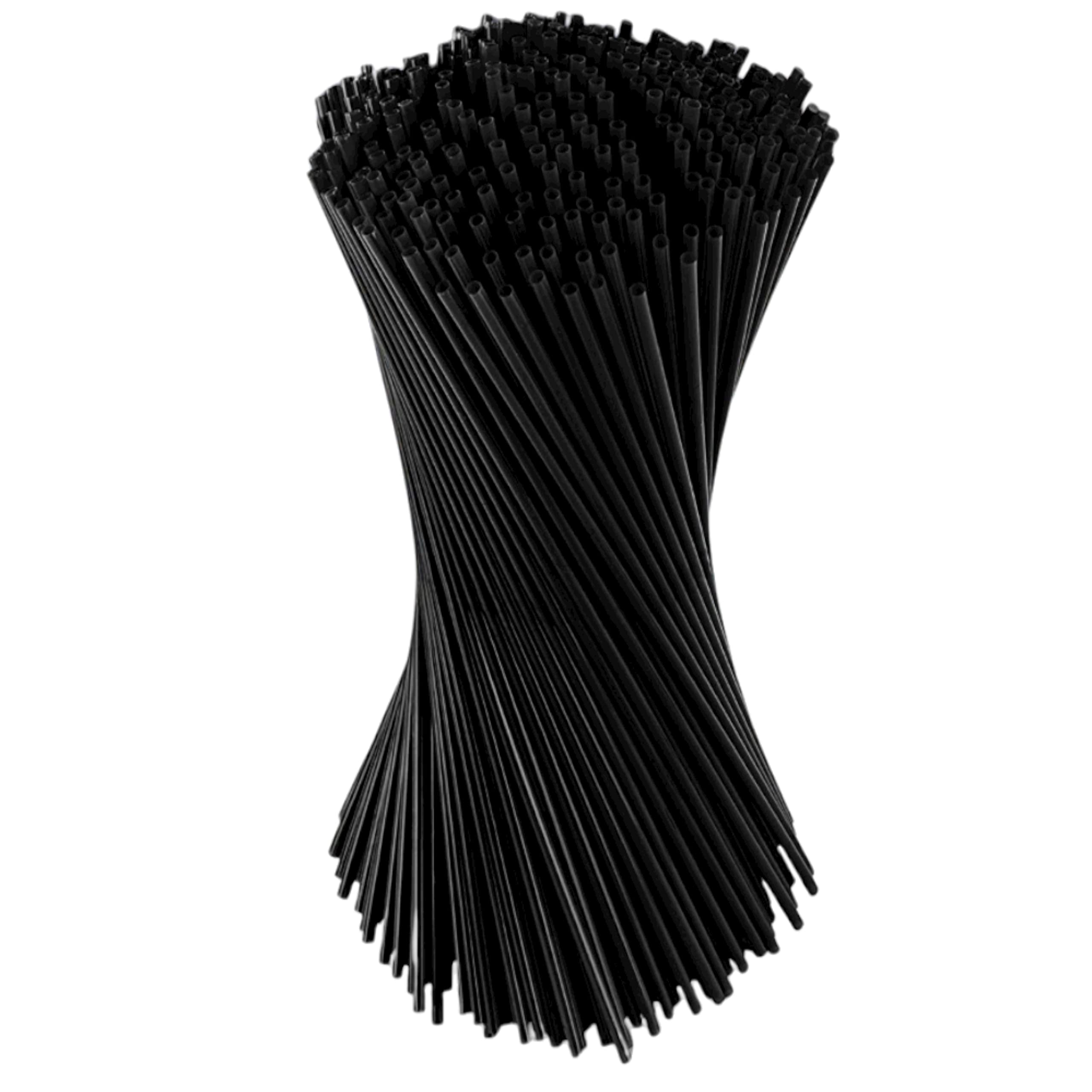Black Plastic Cocktail & Coffee Stirring Straws - 5 Inch Mini Drink Stirrers for Sipping & Mixing | Perfect for Coffee Shops, Bars, Parties & Home Use