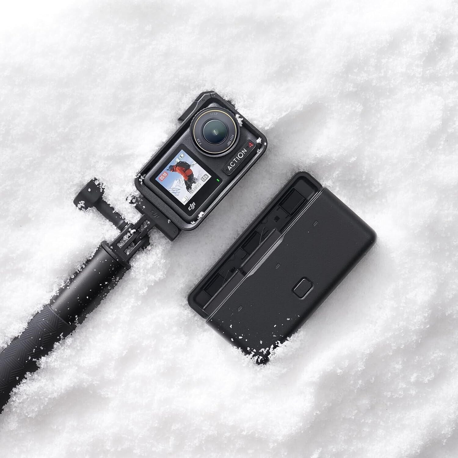 DJI Osmo Action 4 Adventure Combo - 4K Waterproof Action Camera with Stabilization for Vlogging, Surfing & Outdoor Sports | Perfect for Travel, Hiking & Extreme Adventures