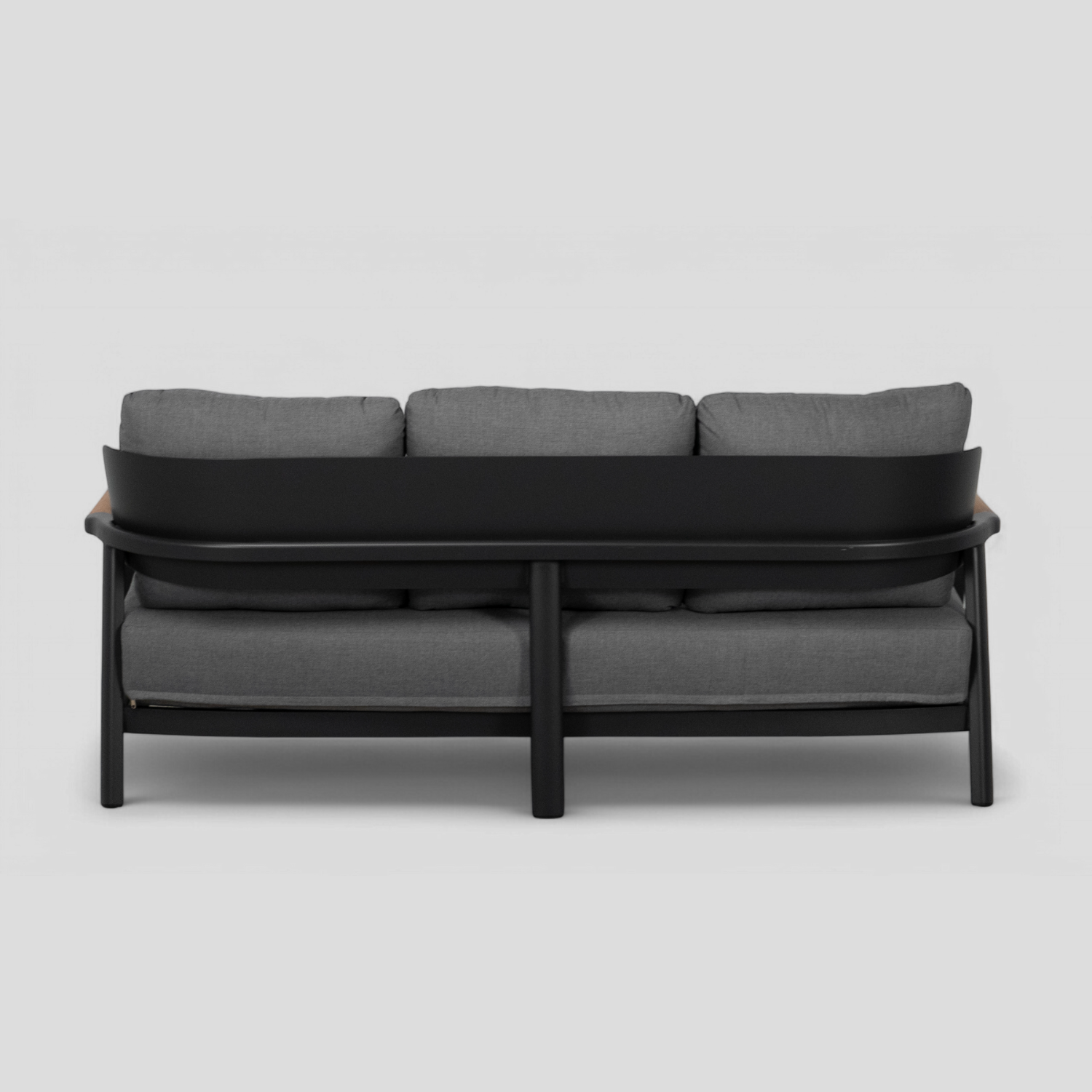 Sedona Charcoal Sofa - Modern 3-Seater Fabric Couch for Living Room, Lounge & Home Theater | Comfortable Sectional Sofa with Sturdy Frame