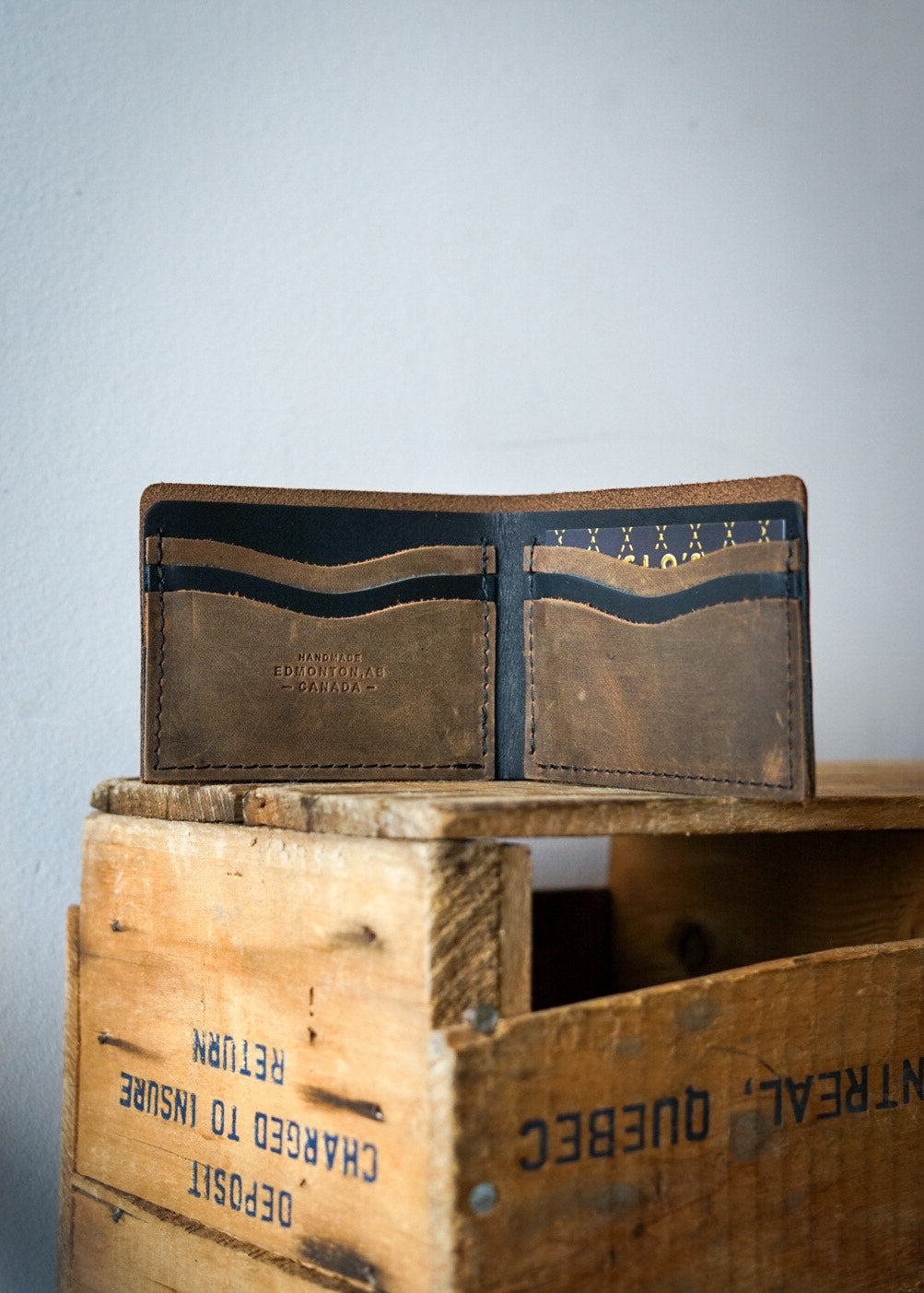 Stylish Bifold Wallet for Men - Rebel Rust & Flat Black Genuine Leather - Perfect for Everyday Use, Travel, and Business