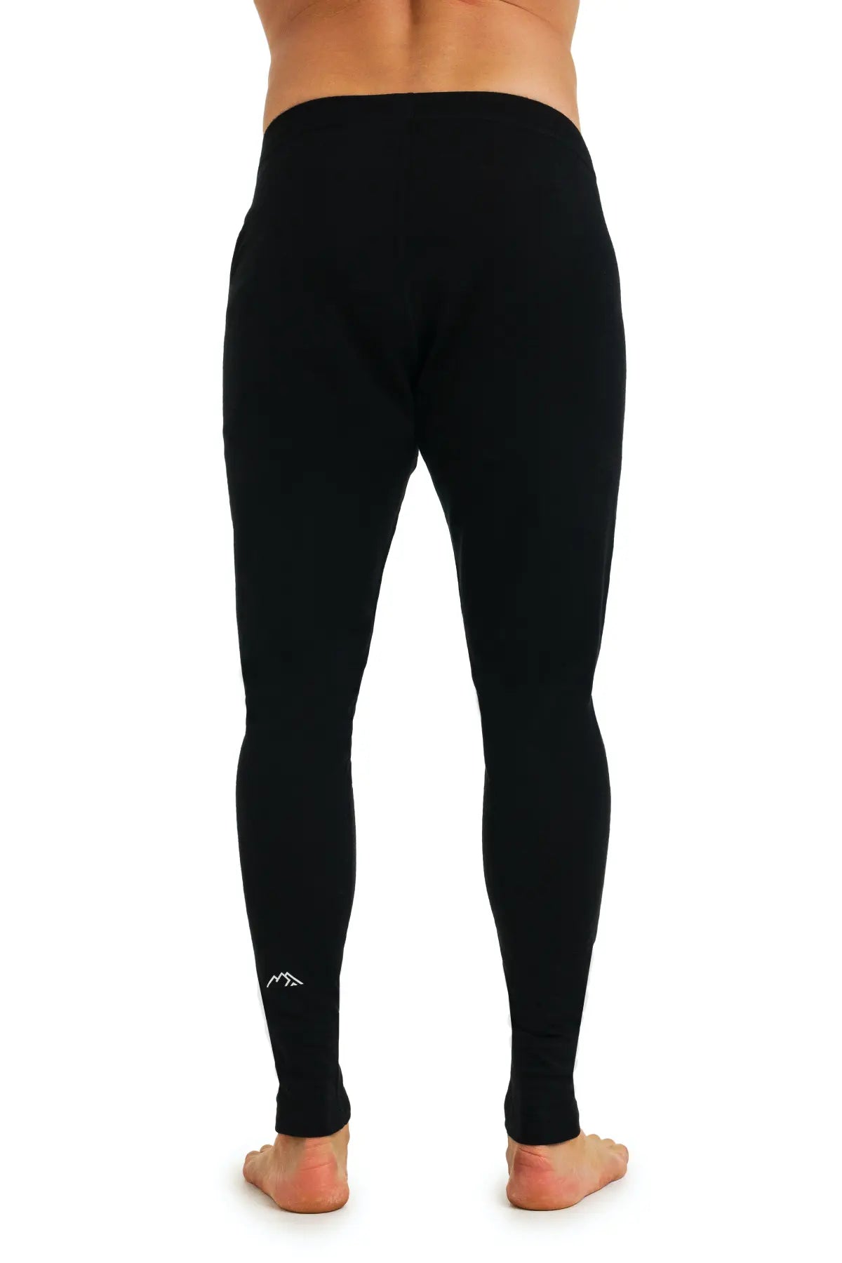 Premium Men's Merino Wool Pants - 165 GSM, Black | Soft & Breathable Base Layer for Hiking, Travel & Winter Comfort