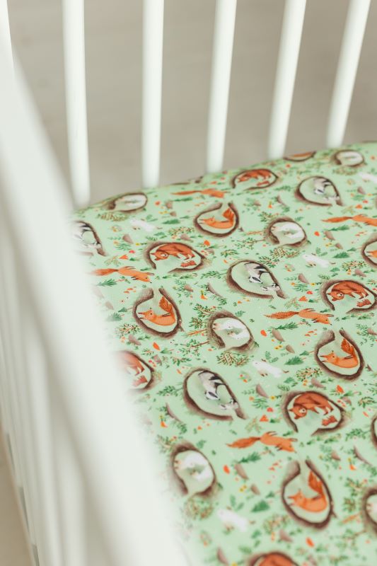 Soft & Breathable Burrow Crib Sheet - Organic Cotton Baby Bedding for Safe & Comfortable Sleep | Perfect for Nursery, Daycare & Travel