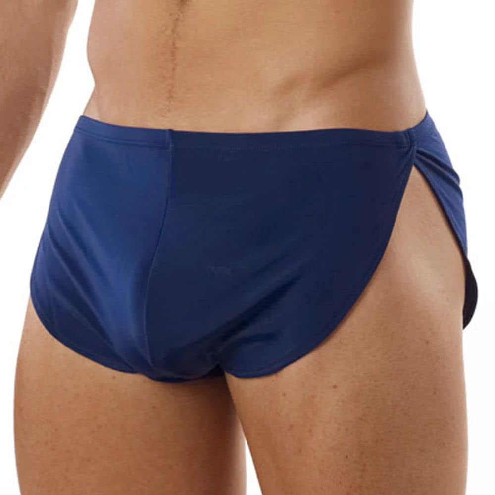 Men's Low Rise Split Shorts - Exotic Lounge Boxer Briefs for Comfort & Style - Perfect for Sleepwear, Lounging & Casual Wear