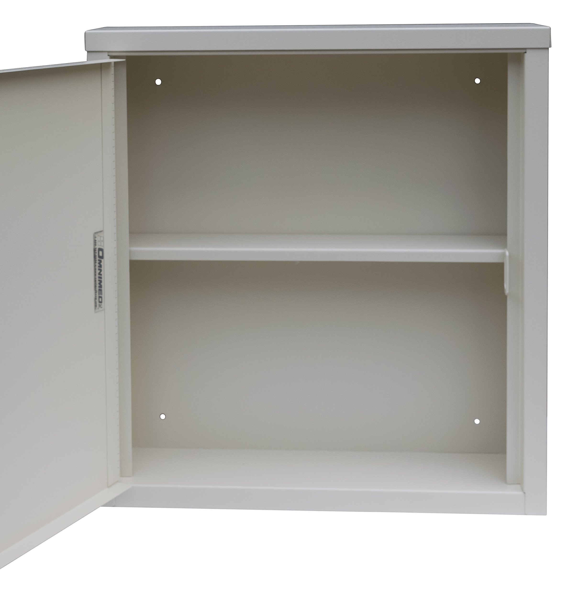 Extra Wide Single Door Wall Storage Cabinet with Key Lock - Secure Organizer for Home, Office, Garage & Closet Storage Solutions