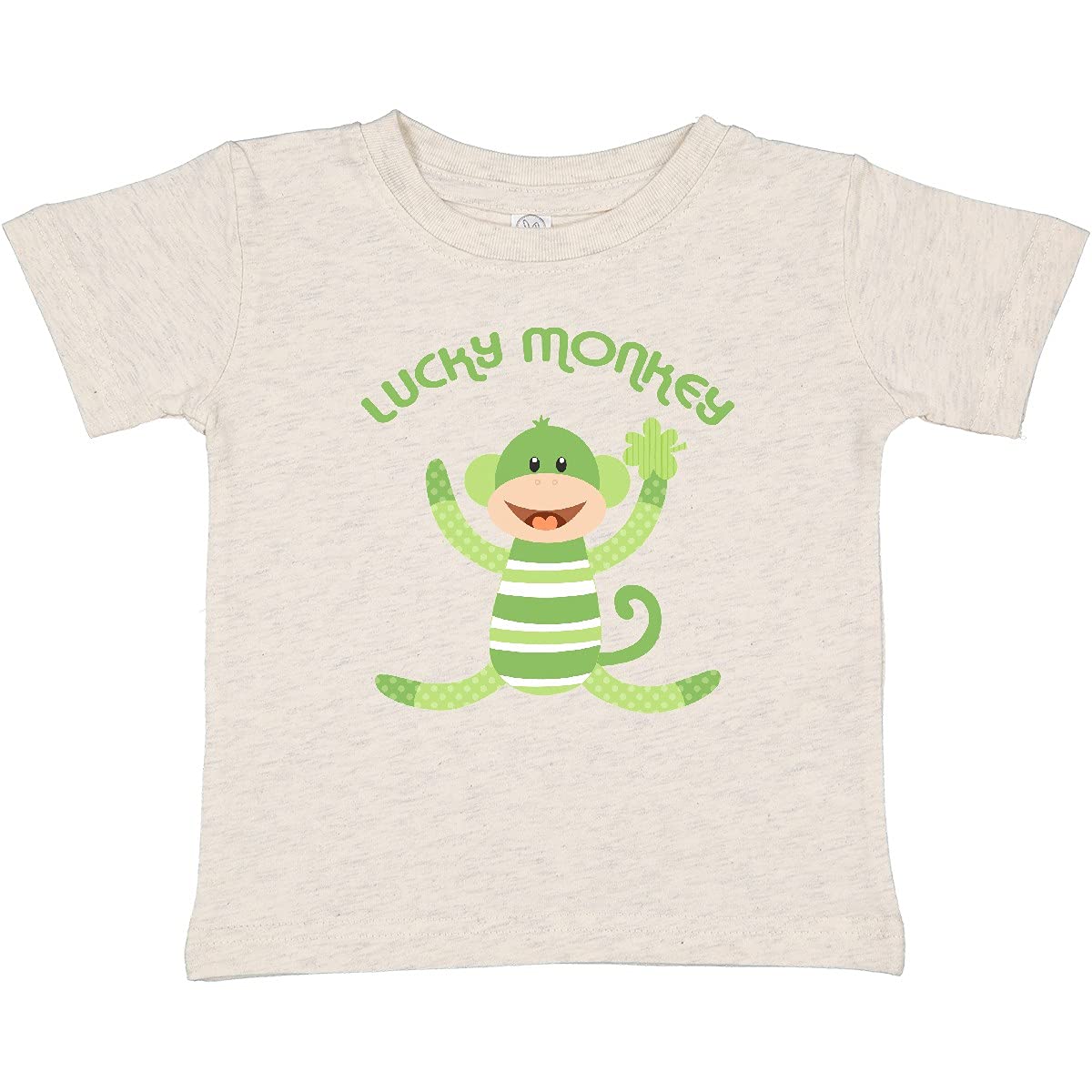 Inktastic Lucky Sock Monkey Baby T-Shirt - Cute Cotton Tee for Infants & Toddlers - Perfect for Playdates, Birthday Gifts & Family Photos