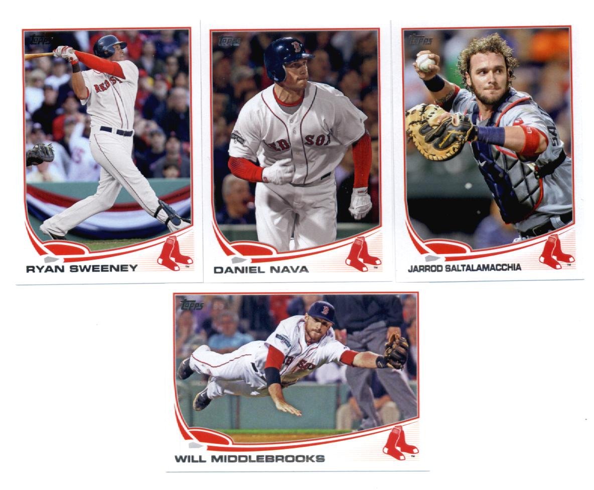 2013 Topps Boston Red Sox Complete Baseball Card Set - Series 1, Series 2 & Update Series (38 Cards) | MLB Collectibles for Fans & Sports Memorabilia Enthusiasts