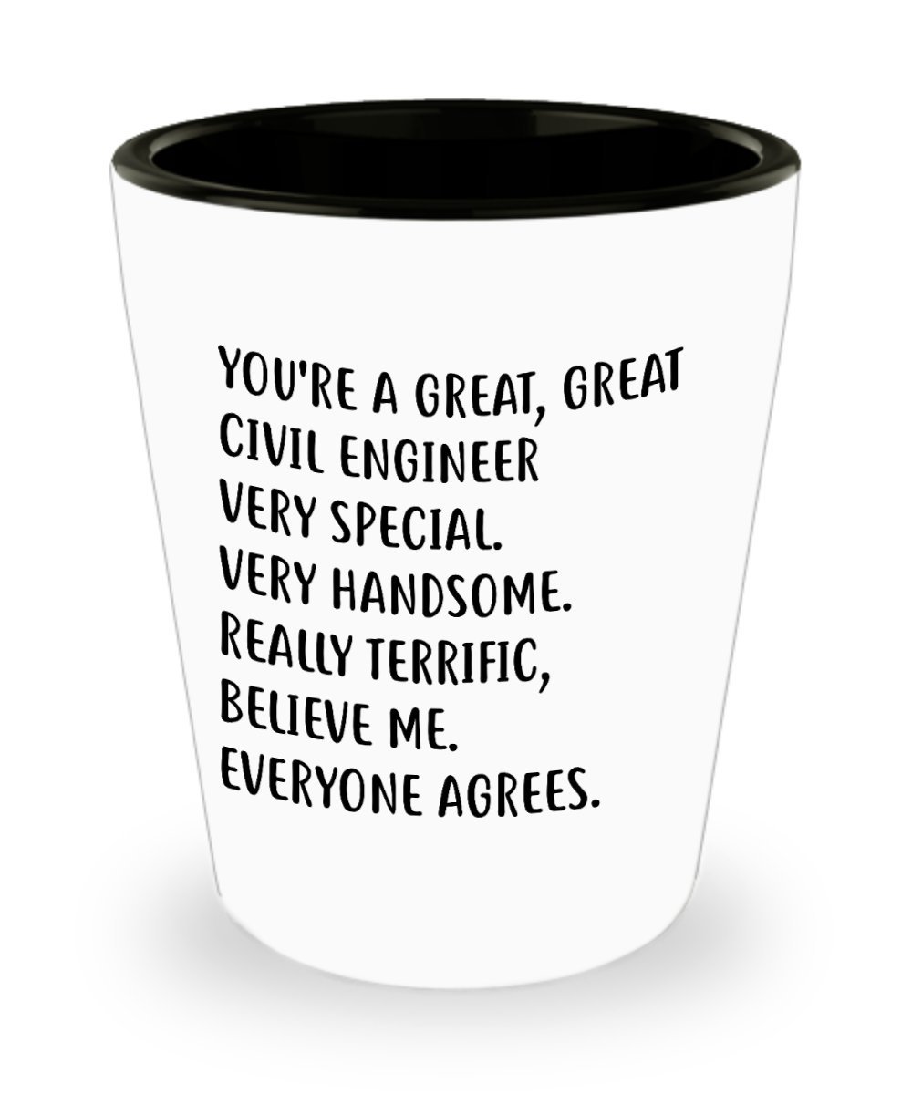 Funny Mother's Day Gifts for Dad - Unique Civil Engineer Present Ideas - Sarcastic Gifts from Kids - Perfect for Office Desk Decor & Birthday Surprises