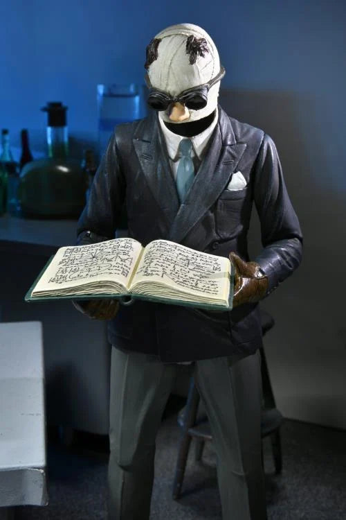 Universal Monsters Ultimate Invisible Man Action Figure - Collectible Toy for Horror Fans, Halloween Decor & Movie Memorabilia Display