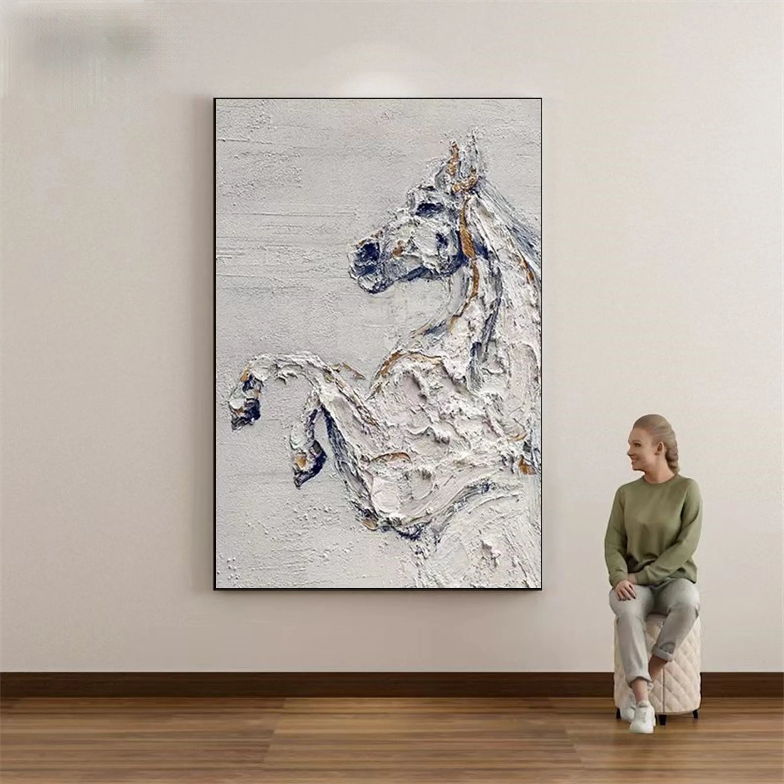 Animal Art Painting #AP042 - Handmade Wildlife Canvas Art for Home & Office Decor | Perfect for Living Room, Bedroom, and Gift Giving