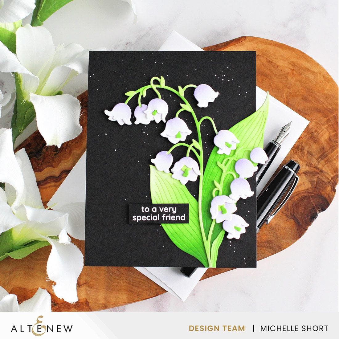 Lily of the Valley Layering Die Set for Card Making - Floral Paper Craft Stamps for DIY Greeting Cards, Scrapbooking & Home Decor