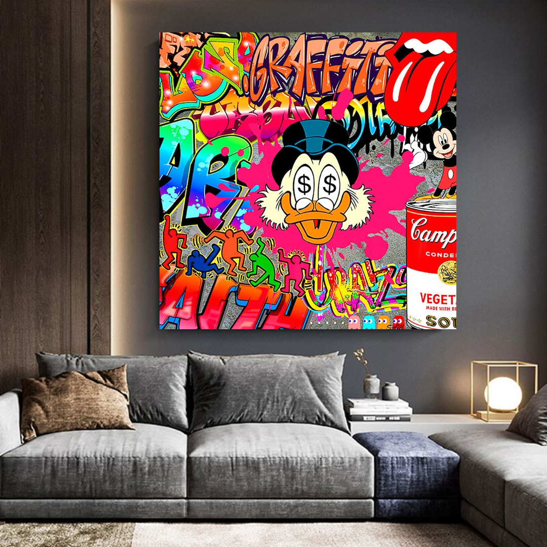 Scrooge McDuck Poster - Vintage Disney Cartoon Wall Art for Fans | Perfect for Home Decor, Office & Gifts