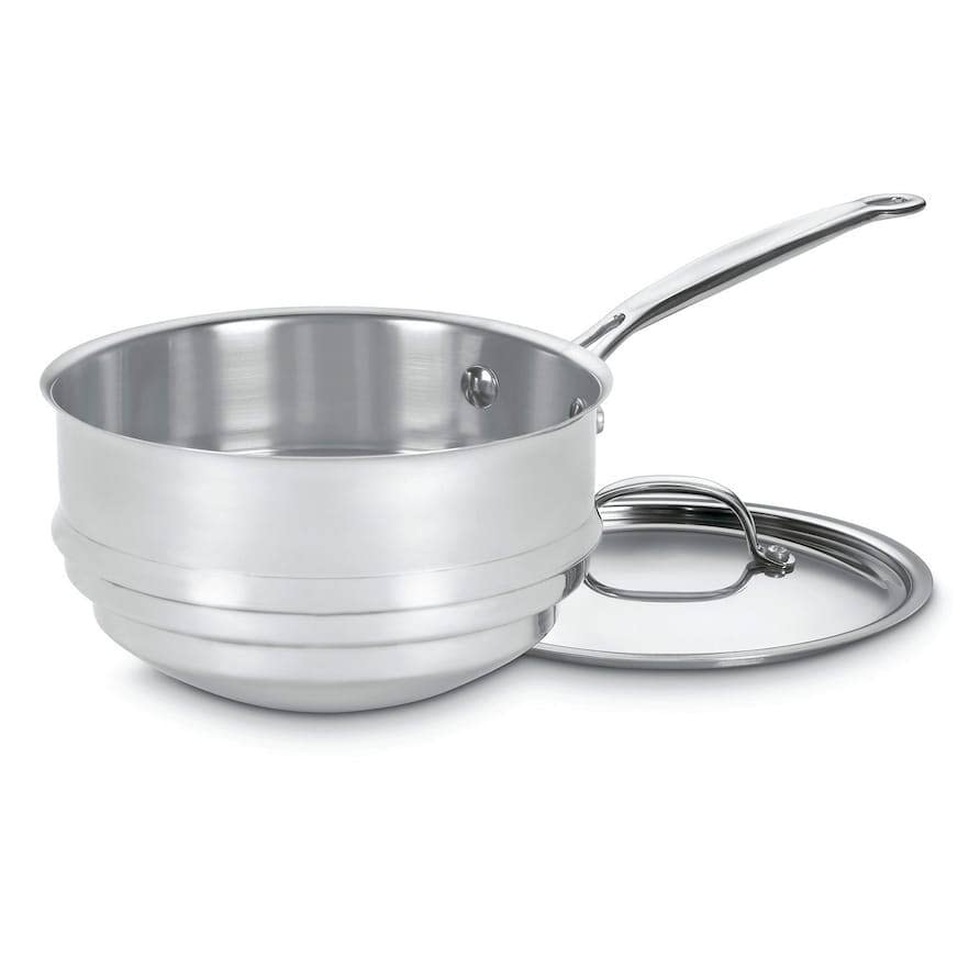 Premium Stainless Steel Universal Double Boiler with Lid - Perfect for Melting Chocolate, Making Sauces & DIY Skincare at Home