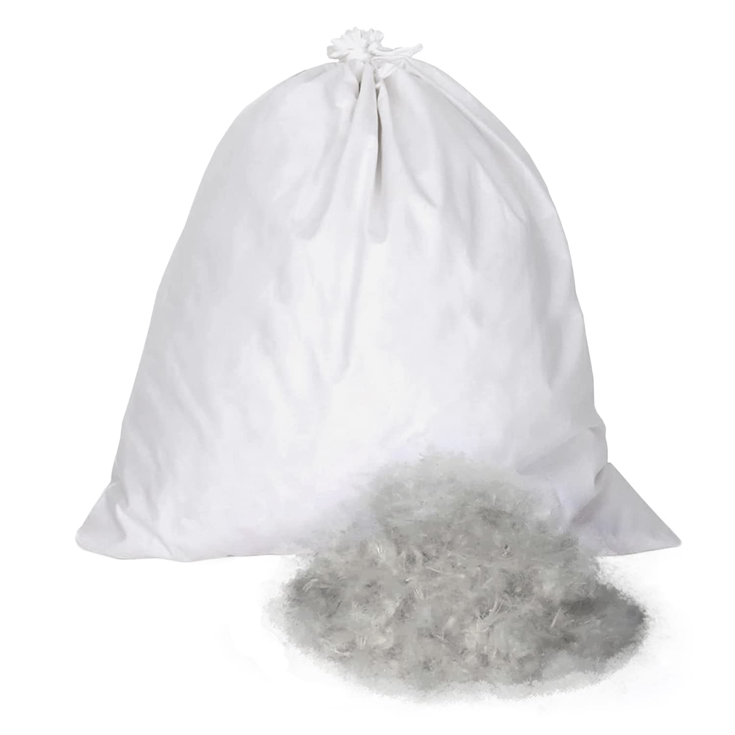 Premium RDS Certified Goose Down Feather Blend (10% Down 90% Feather) - White & Gray - Bulk 10 lbs for Pillows, Comforters, Sofa Cushions - Luxury Bedding & Home Decor Fill - Perfect for Hotels, Guest Rooms & DIY Upholstery Projects