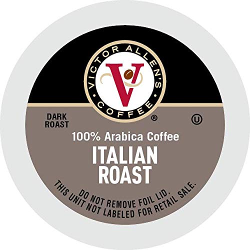 Victor Allen's French Roast & Italian Roast Dark Coffee Pods for Keurig - 80 Count K-Cups | Bold Flavor for Home & Office Brewing | Compatible with All Keurig 1.0 & 2.0 Machines
