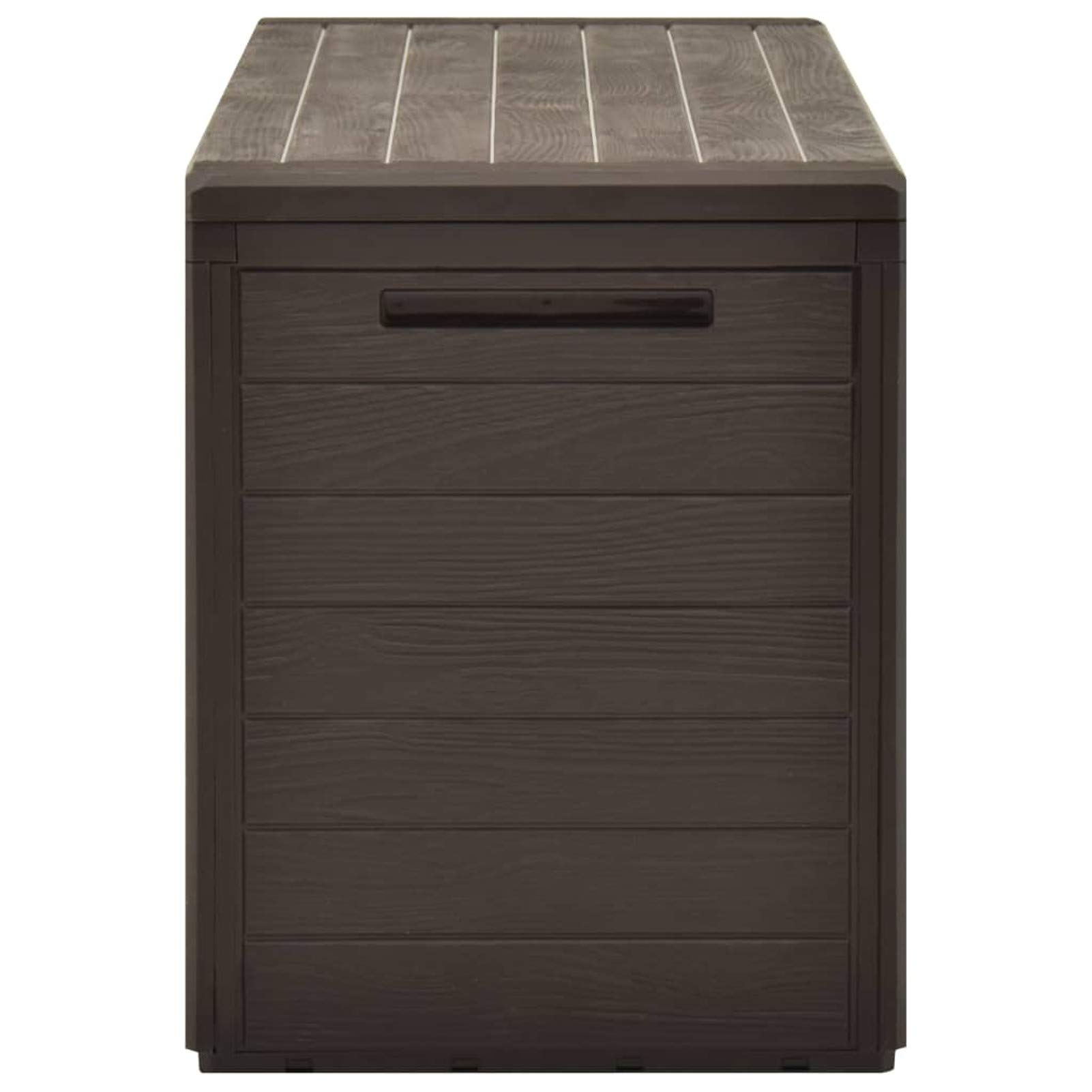 Tidyard 76.6 Gallon Outdoor Storage Box - Waterproof PP Deck Box for Garden Tools, Pool Accessories & Patio Furniture (45.7 x 17.3 x 21.7 Inches) - Perfect for Backyard, Lawn & Poolside Organization