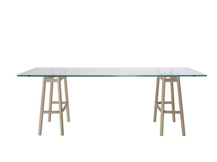 GTV Nendo Single Curve Modern Dining Table - Stylish & Minimalist Design for Small Spaces, Apartments, and Contemporary Dining Rooms