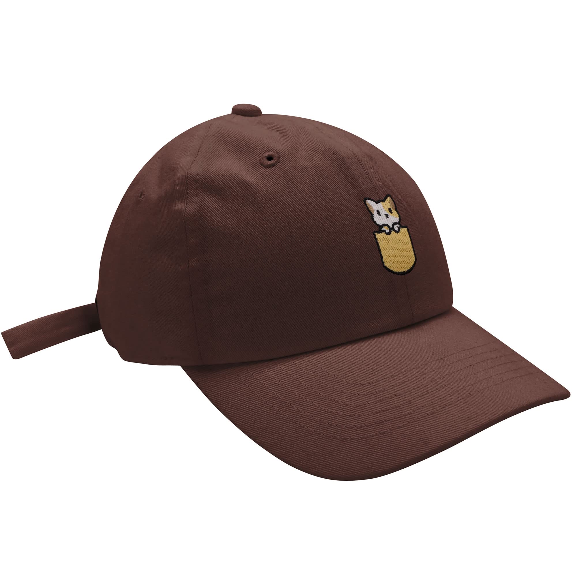 JPAK Embroidered Cat Dad Baseball Cap - Adjustable Pocket Hat for Men & Women - Perfect for Casual Outfits, Outdoor Activities, and Gifts