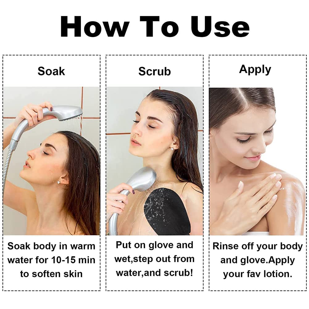 PULSBERY Ice Roller for Face & Exfoliating Glove Set - Deep Clean Dead Skin Removal, Home Spa Facial Massager & Body Scrubber for Smooth Skin - Perfect for Post-Workout Recovery & Relaxing Bath Time